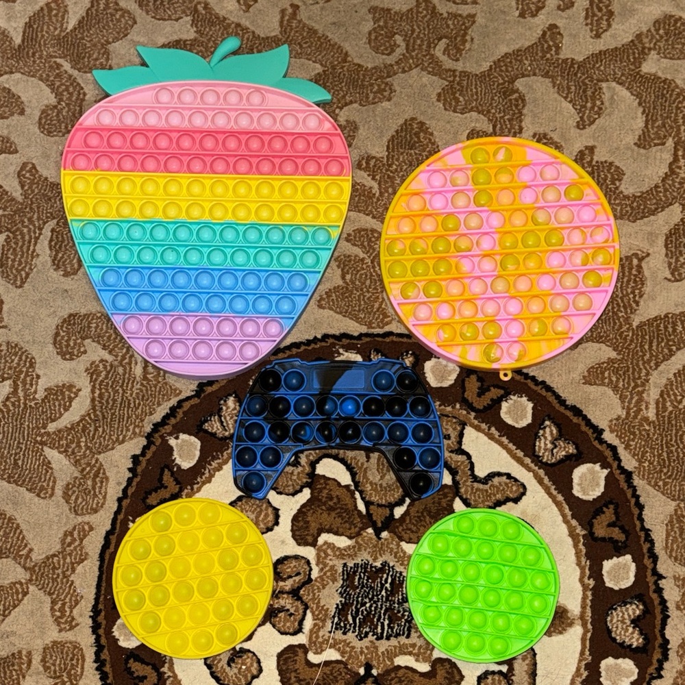 Colorful Pop It Fidget Toy Set